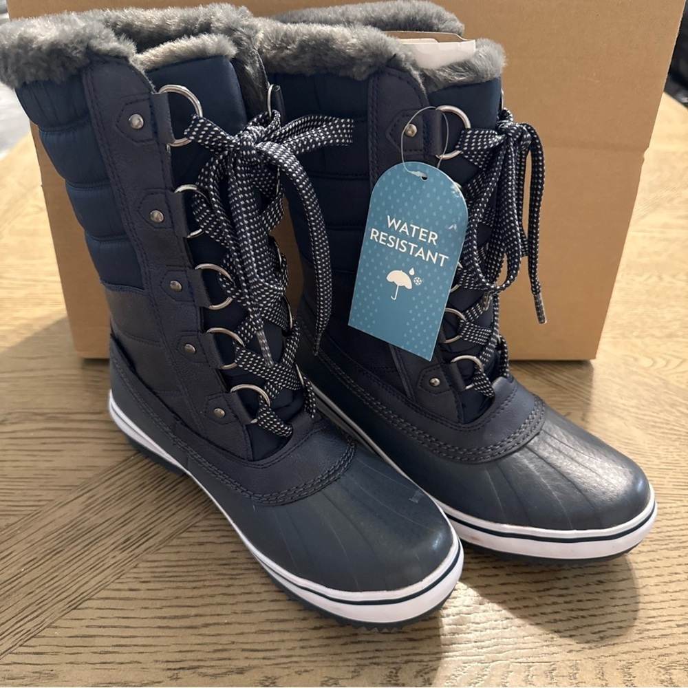 JBU by Jambu Women's Siberia Water Resistant Snow Boot | Navy | 6